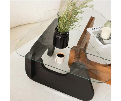 Mööblikomplekt lauad Freya - Black, Chesnut