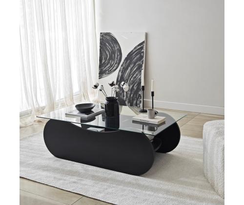Kohvilaud Brise - Black, Transparent