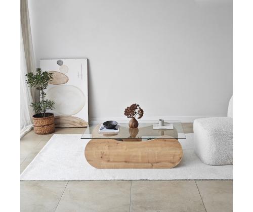 Kohvilaud Brise - Sapphire Oak, Transparent