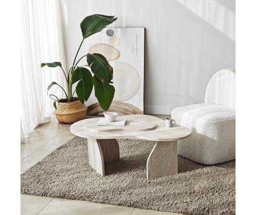 Kohvilaud Melted - Travertine