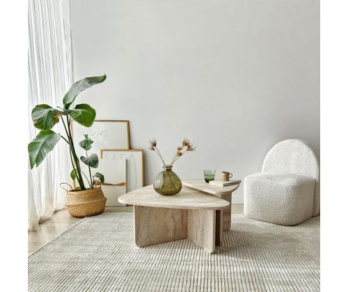 Kohvilaud Ballare Set - Travertine