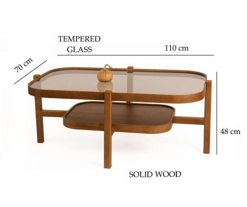 Kohvilaud Godiva - Walnut