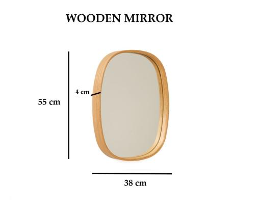 Peegel Cloudy 38 - Oak