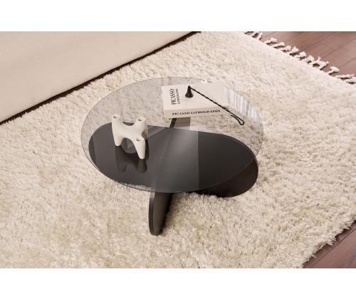 Kohvilaud Aeris - Wood Black, Transparent