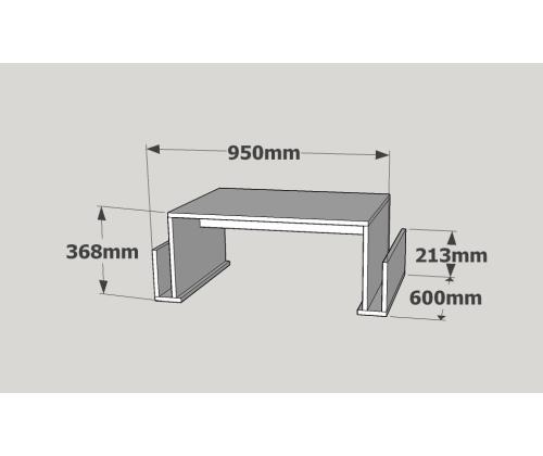 Kohvilaud Magazin - Walnut