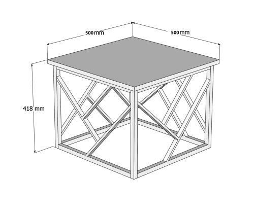 Kohvilaud Woda - Walnut, Black