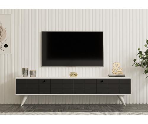 TV laud Alberi - Anthracite, White