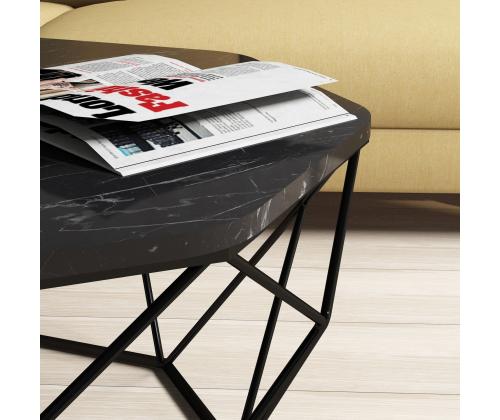 Kohvilaud Diamond - Black Marble