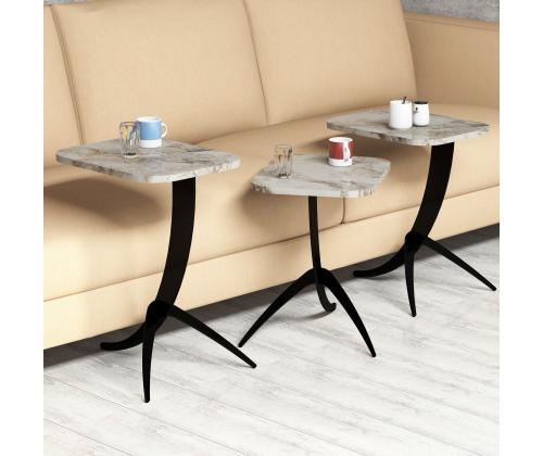 Mööblikomplekt lauad Pion - White Marble