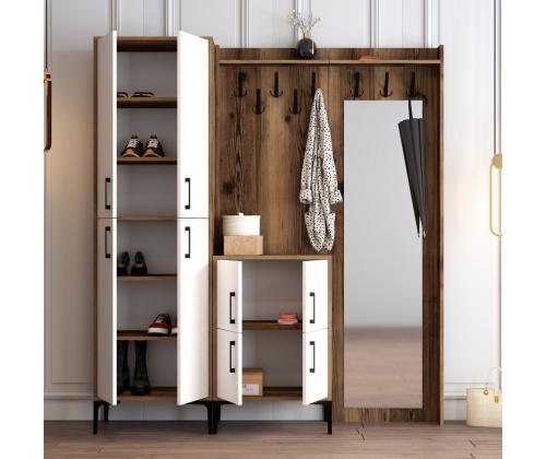 Berlin ABC - Walnut, White