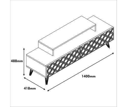 City - Walnut, White