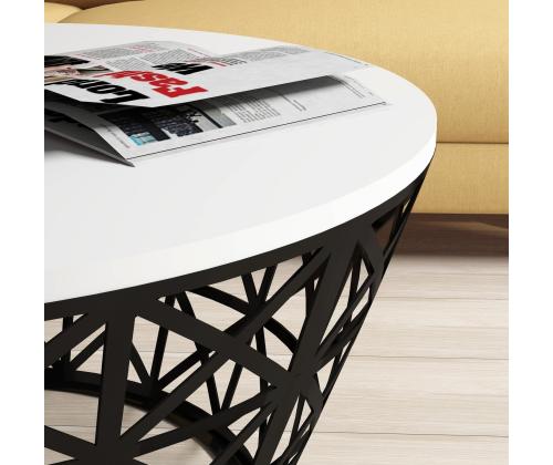 Kohvilaud Stil Metal Ferforje - White