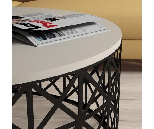 Kohvilaud Selin Metal Ferforje - Cream