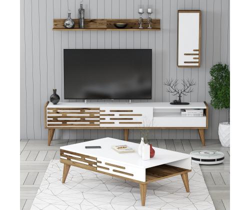 Valensiya - Walnut, White