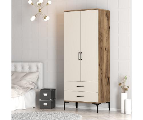 Kumsal T - Walnut, Cream