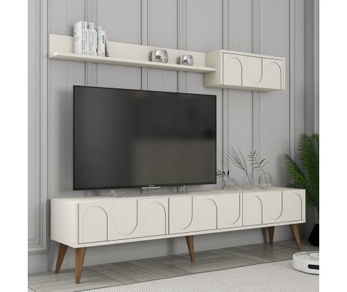 TV laud Lyon 2 - Cream, Walnut