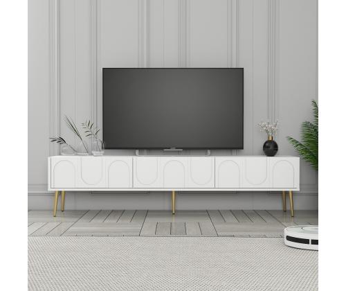 TV laud Lyon 43 - White, Gold
