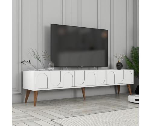 TV laud Lyon 44 - White, Walnut