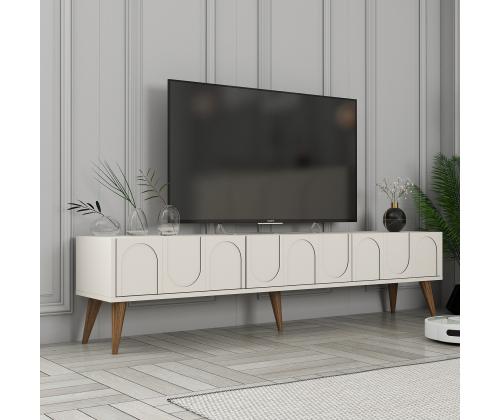 TV laud Lyon 44 - Cream, Walnut
