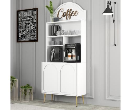 Kohvilaud Lyon 80 - White, Gold