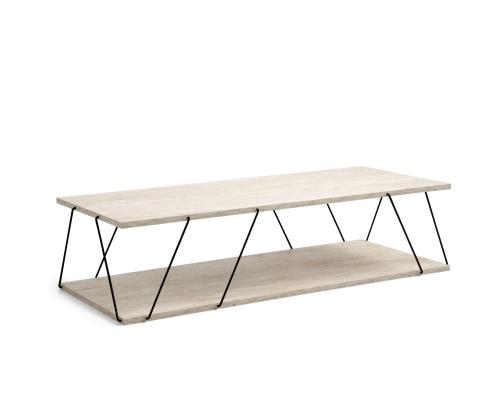 Kohvilaud Labranda - Black, Travertine