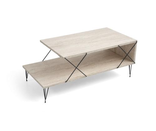 Kohvilaud Loire - Black, Travertine