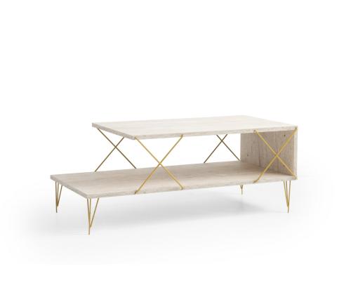 Kohvilaud Loire - Gold, Travertine