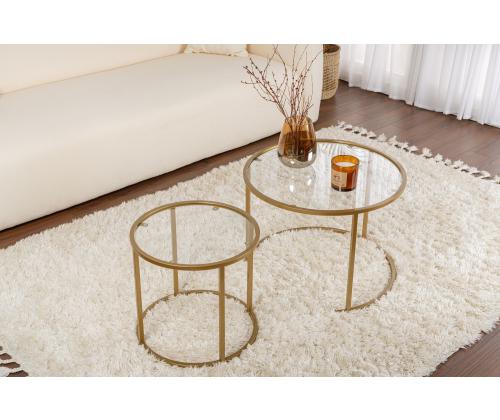 Kohvilaud Aurum - 60, 42 - Gold, Transparent