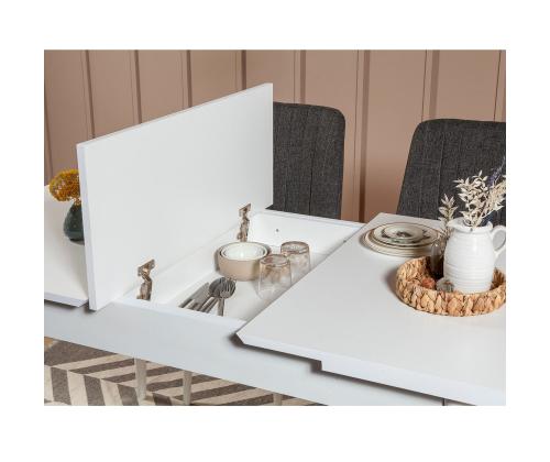 Mööblikomplekt toolid Vina 1053 - 4 - Anthracite, White