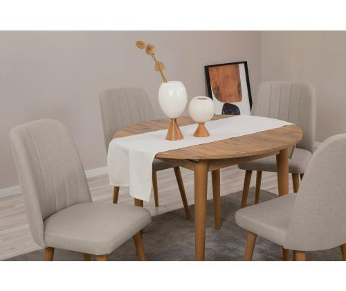 Mööblikomplekt toolid Vina 1005 - Atlantic Pine, Cream