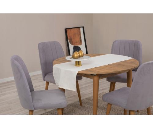 Mööblikomplekt toolid Vina 0701 - Atlantic Pine, Grey