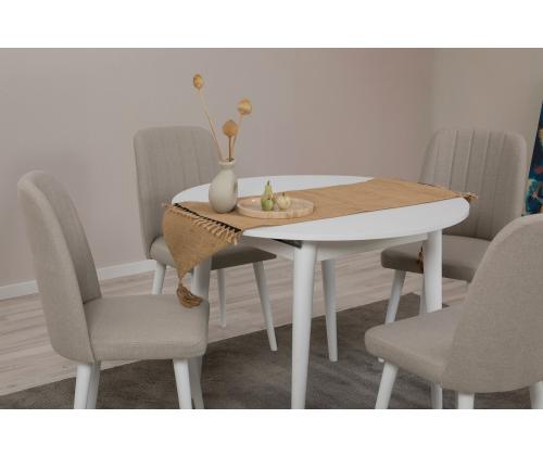 Mööblikomplekt toolid Vina 1005 5 - White, Cream