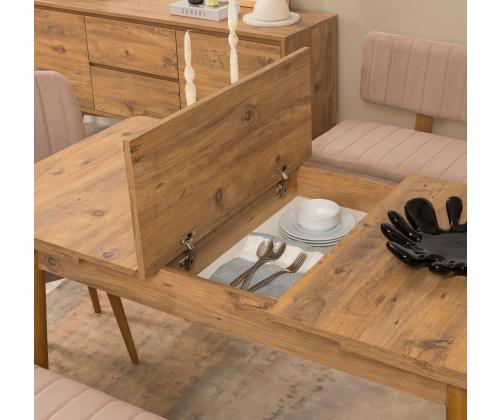 Mööblikomplekt toolid Vina - Atlantic Pine, Stone