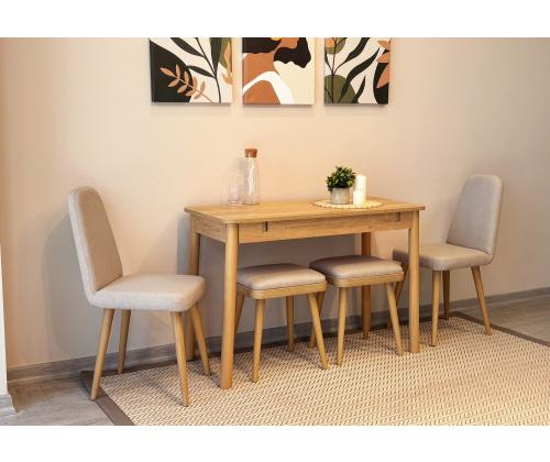 Mööblikomplekt toolid Vina Mini 03 1005 - Oak, Cream