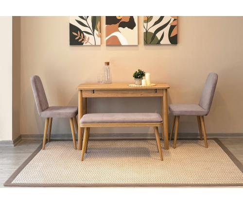 Mööblikomplekt toolid Vina Mini 01 0701 - Oak, Soho Grey