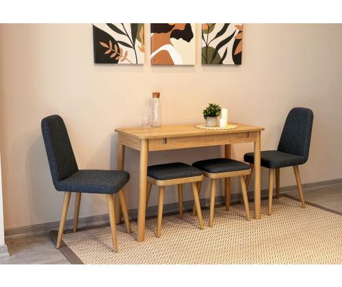 Mööblikomplekt toolid Vina Mini 02 1053 - Oak, Anthracite