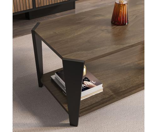 Kohvilaud Monaco - Walnut, Black