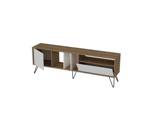 TV laud Mistico (180) - Walnut, White