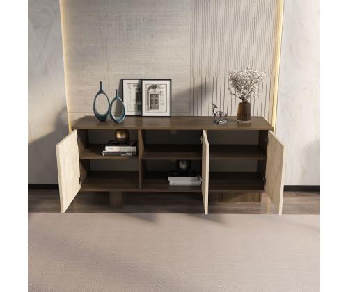 Monaco - Walnut, Travertine