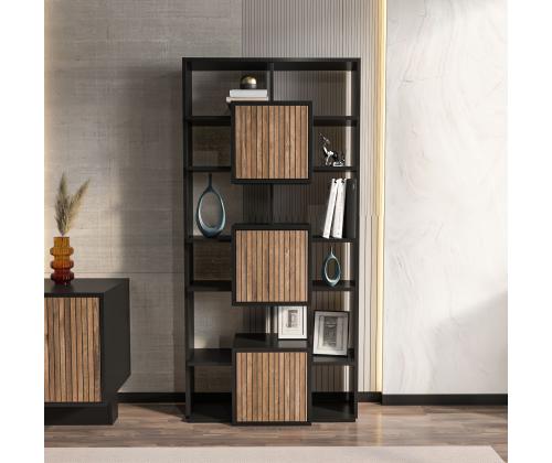 Monaco - Black, Light Walnut