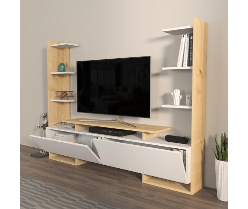 TV laud Ava - Oak, White