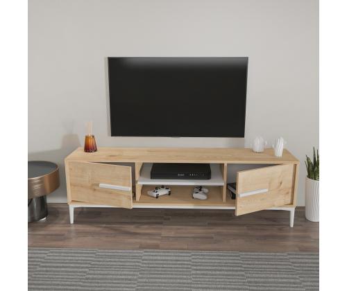 TV laud Eslem - Oak, White