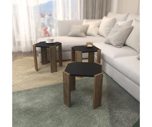 Kohvilaud Lori - Anthracite, Walnut