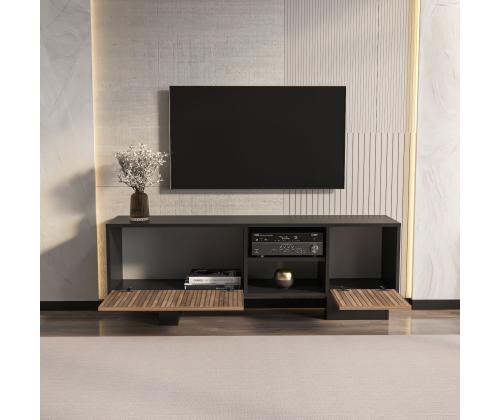 TV laud Monaco - Black, Brown