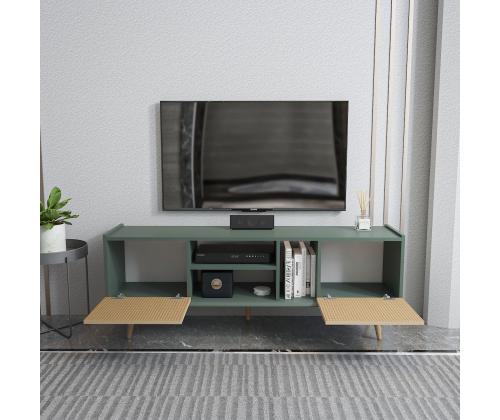 TV laud Ekvador - Light Brown, Green