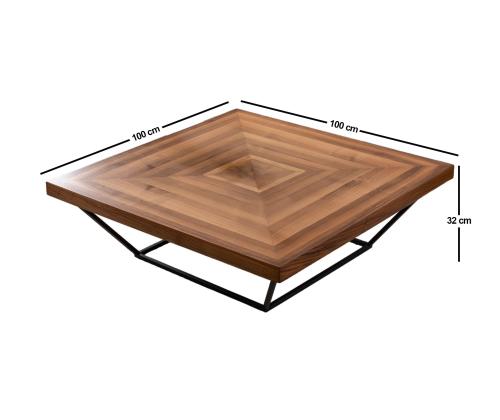 Kohvilaud Cora - Walnut