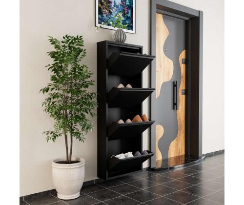 4 Piece Metal - Black