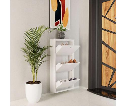 Locking 3 Piece Metal - White