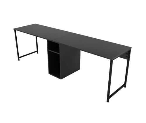 Twin Study Desk - Anthracite, Black