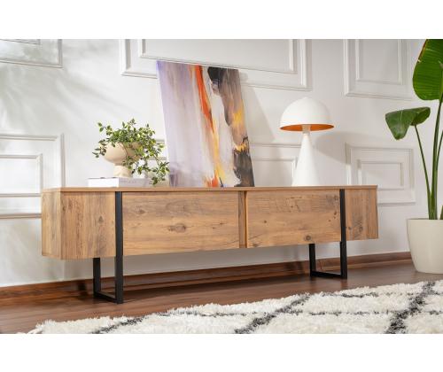 TV laud Serenity - Atlantic Pine, Black